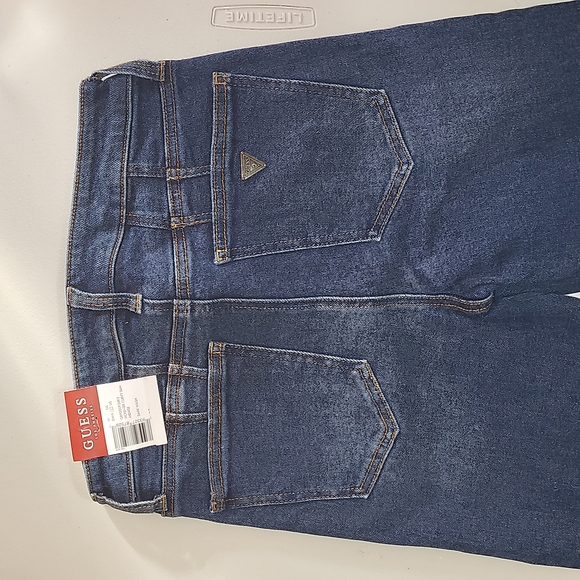 Guess Jean Pants. Mckenzie curvy slim midrise. Dark wash. - Picture 4 of 8